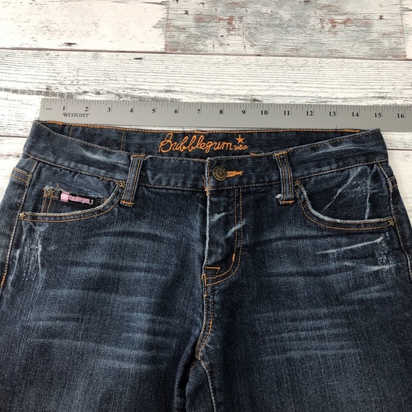 Bubblegum Dark Wash Straight Leg Jeans 7/8 - Picture 8 of 13